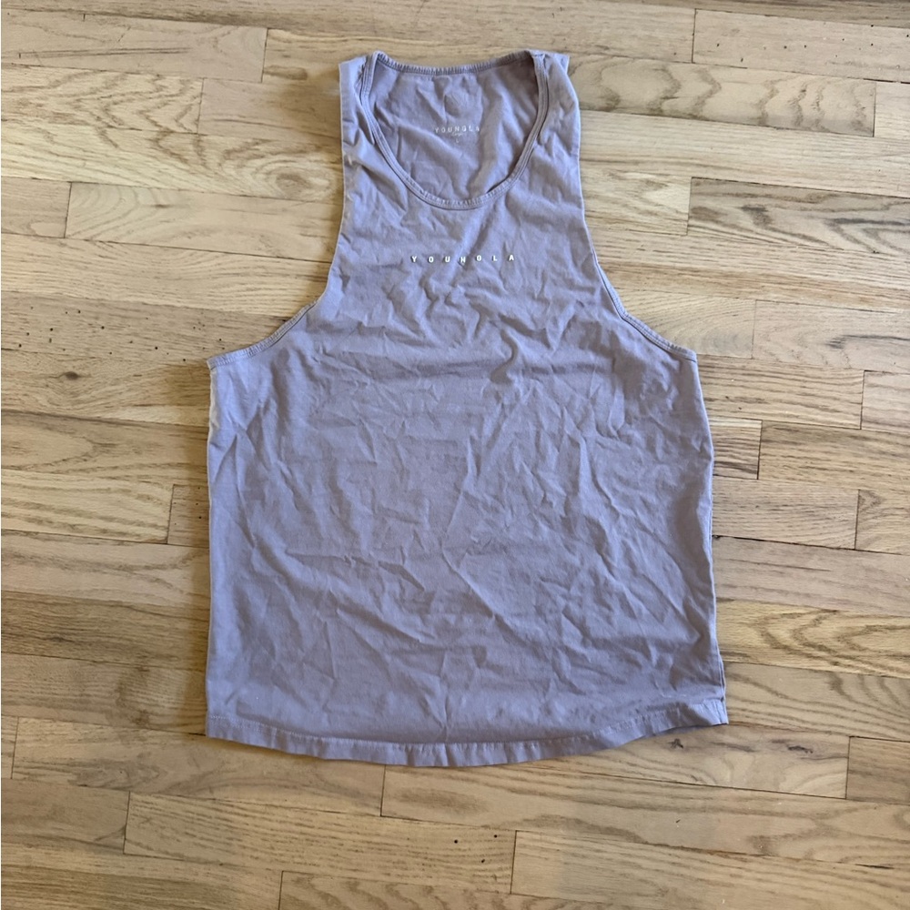 YoungLA Purple Muscle Tee Sleeveless Top